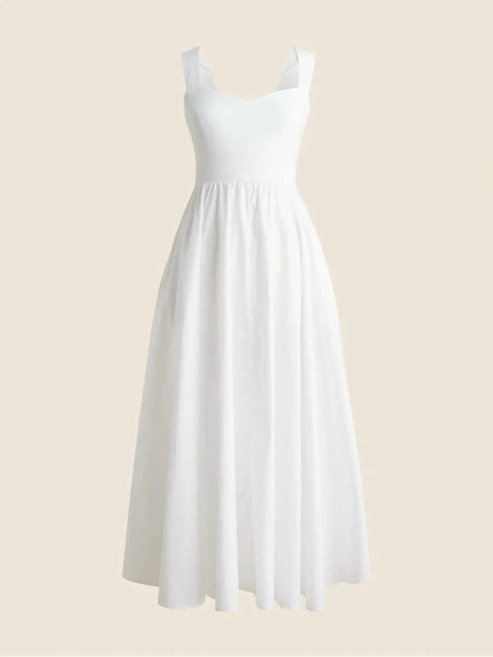 J.Crew Sweetheart Tank Dress with Poplin Skirt